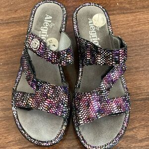 Alegria Multicolor Sandals Sz 37